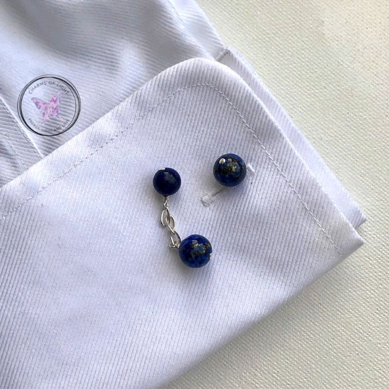 Lapis Lazuli Chain Cufflinks